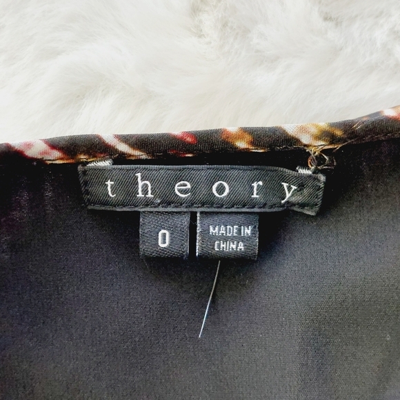 Theory Rikina Flame Silk Chiffon High Low Sleeveless Ruffle Flowy Mini Dress P48 - Picture 6 of 9